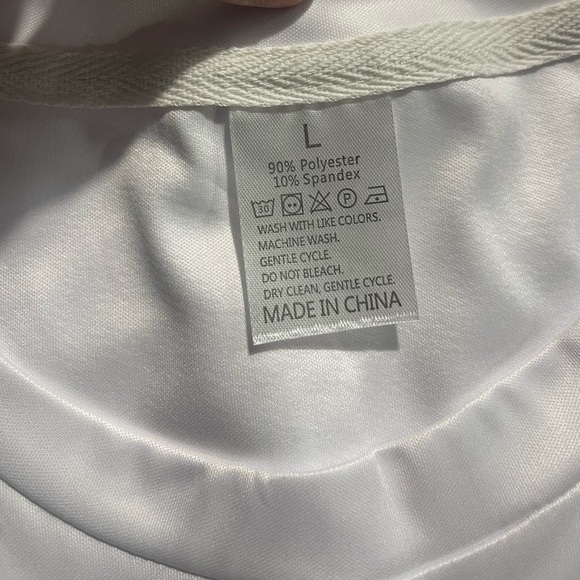 T-shirt with Mexican flag | Size: L | White | New - Picture 3 of 8